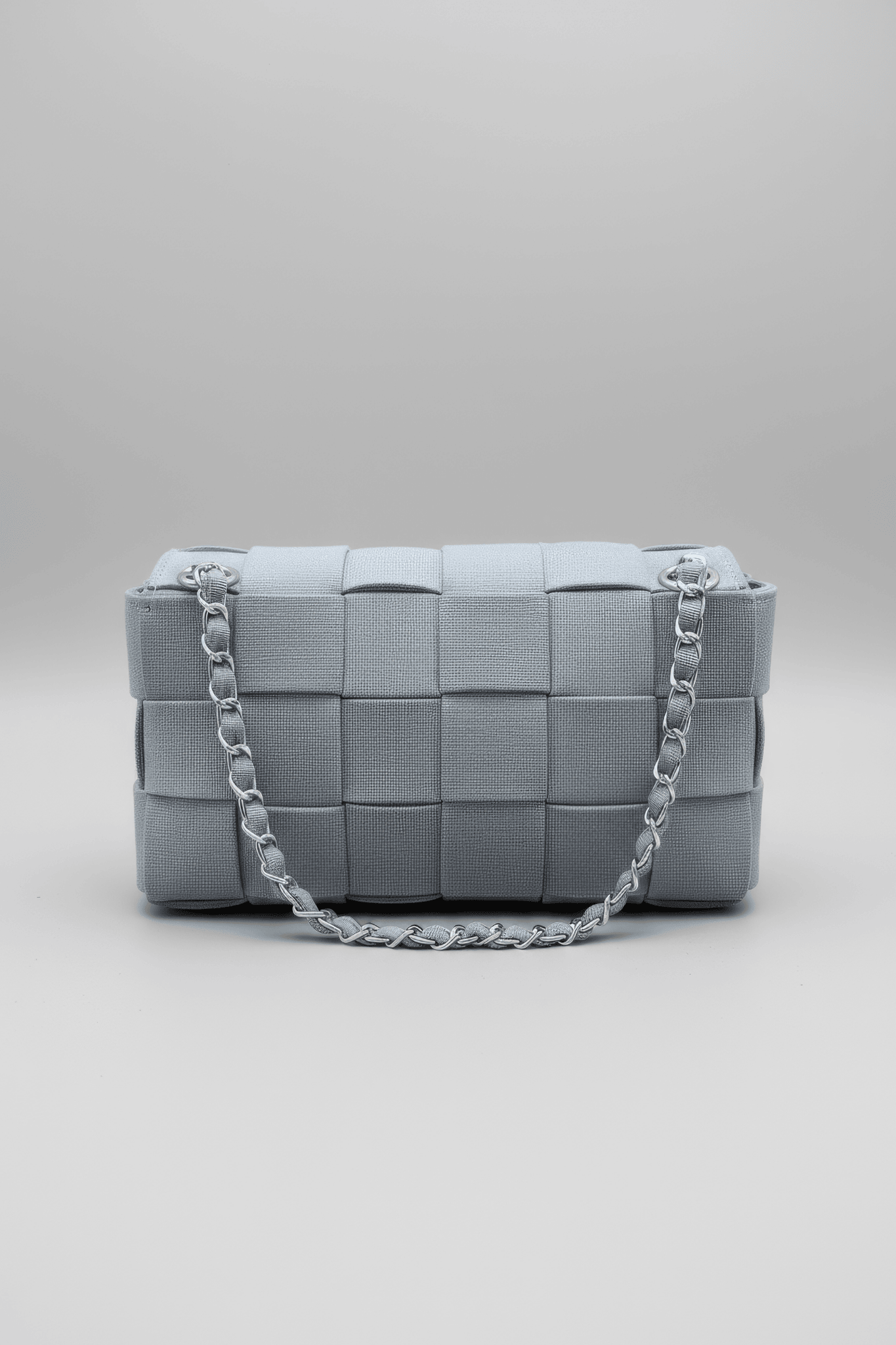 Rewoven Satchel - Dusty Silver