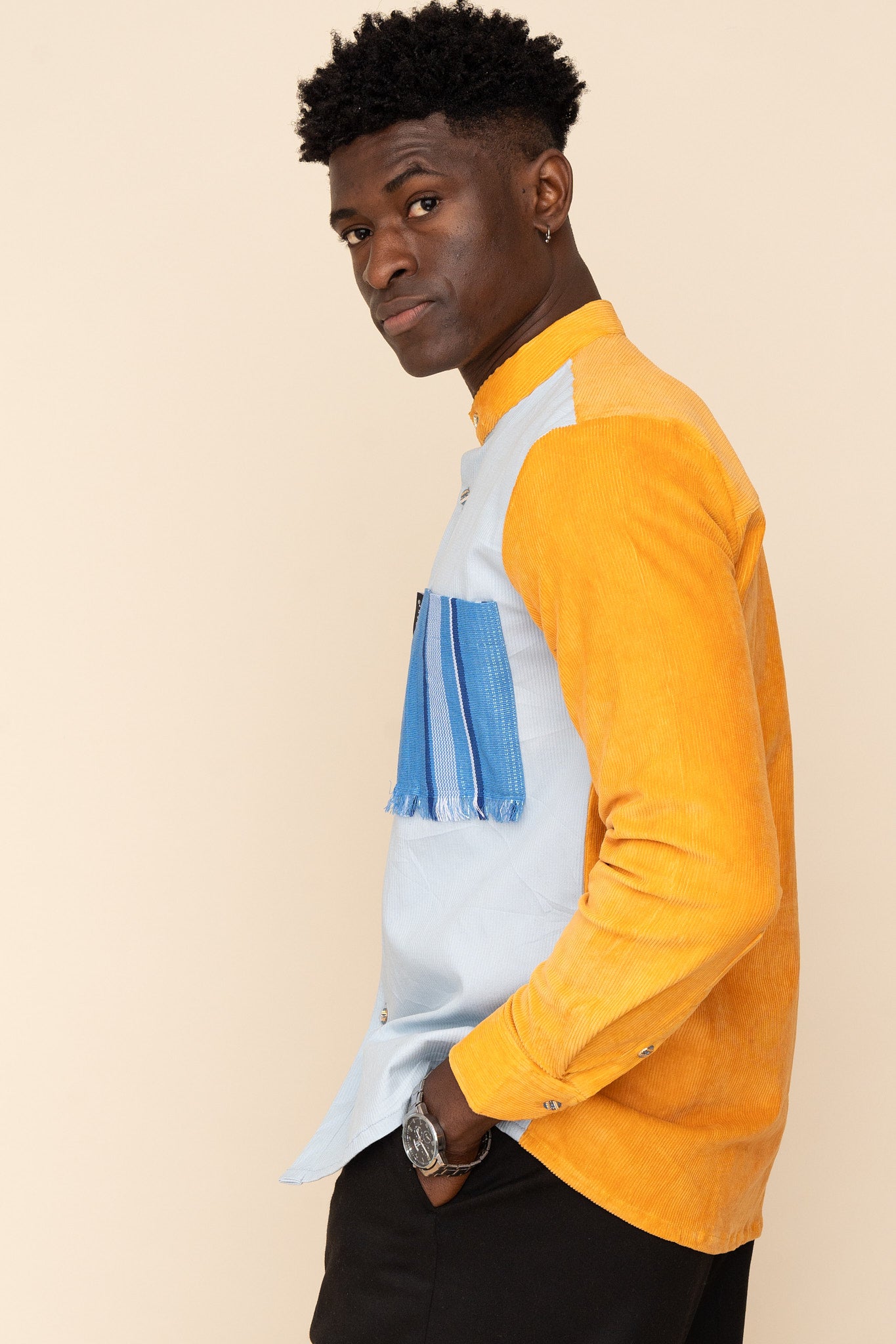 Odeya Tassle Fringe Colour Block Shirt