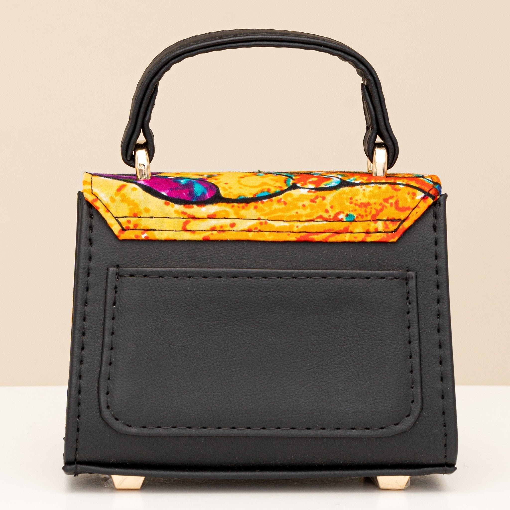 Mini Ankara Handbag | Black