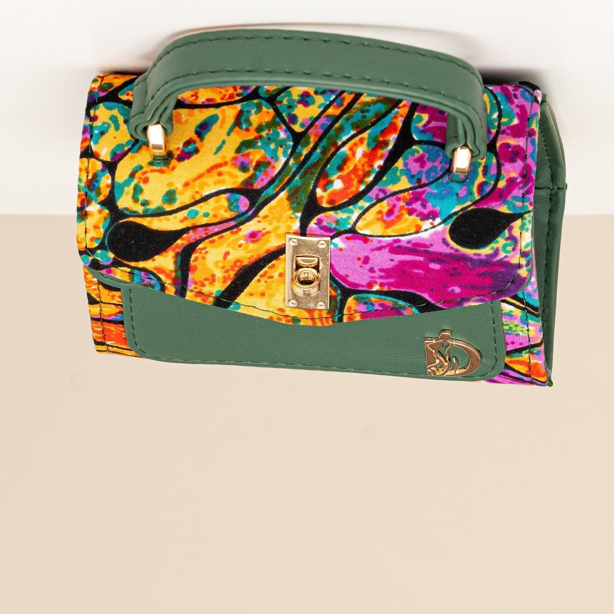 Mini Ankara Handbag | Green