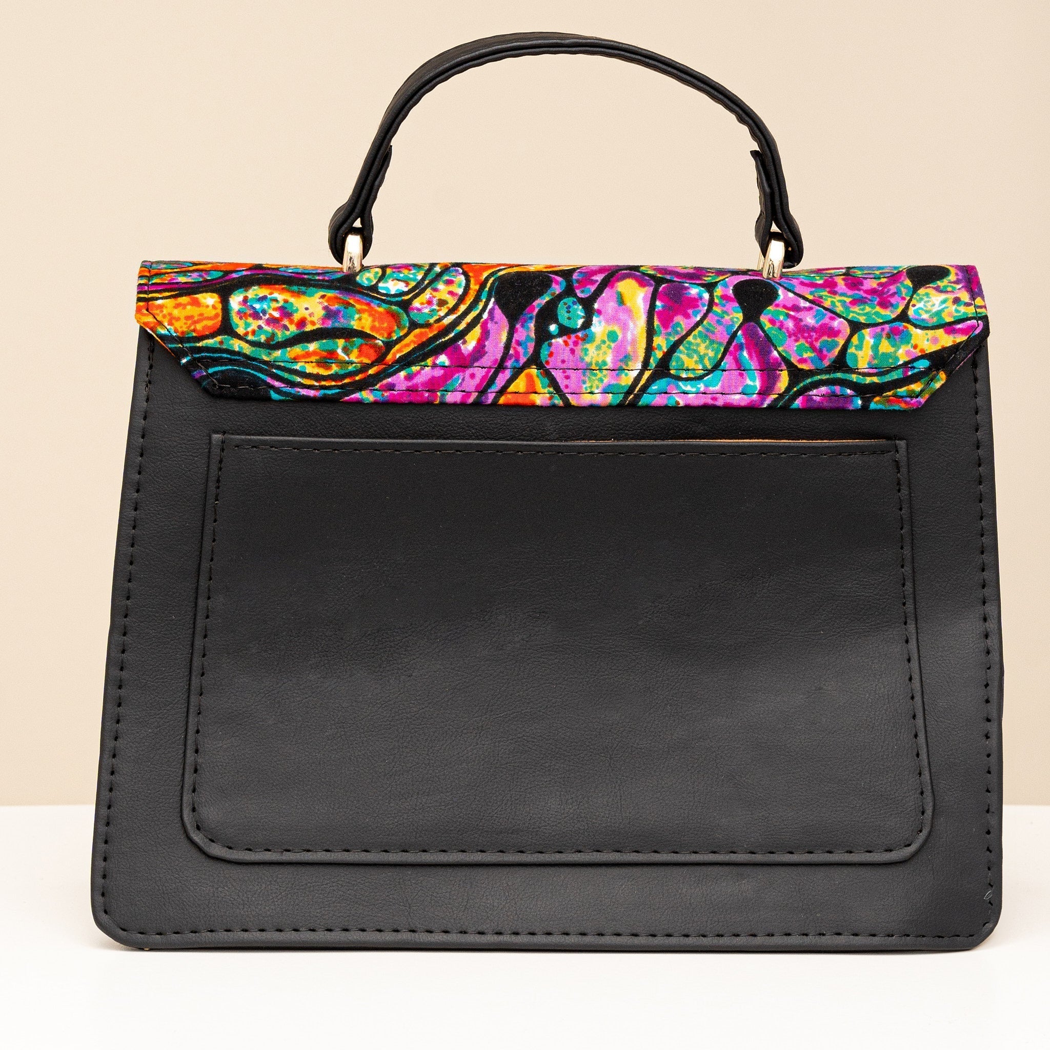 Mini Ankara Handbag | Black