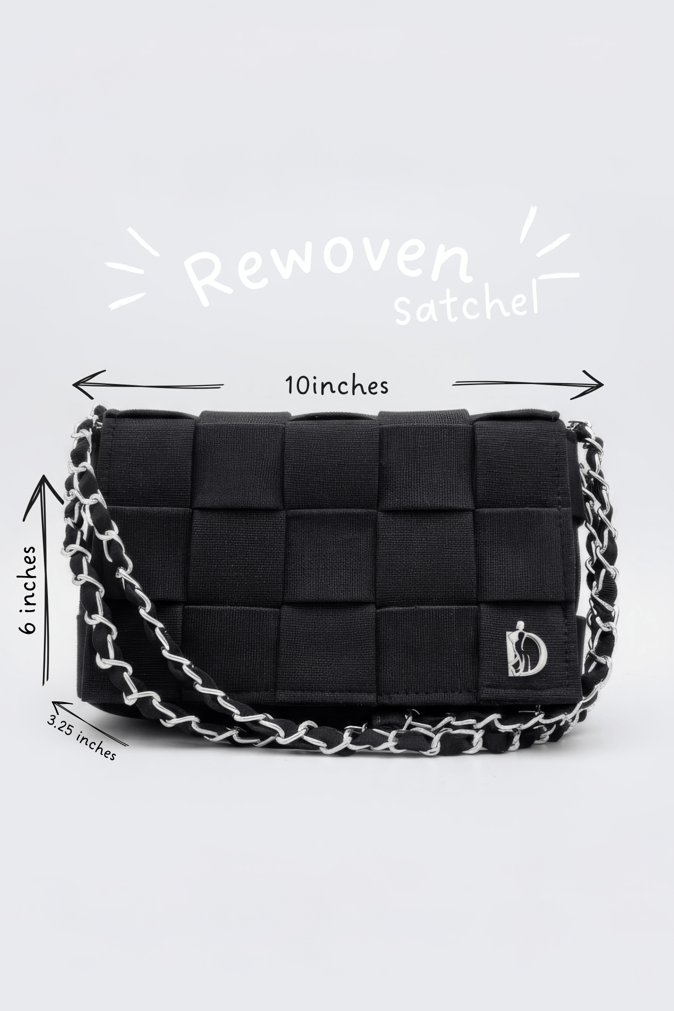 Rewoven Satchel - Classic Noir