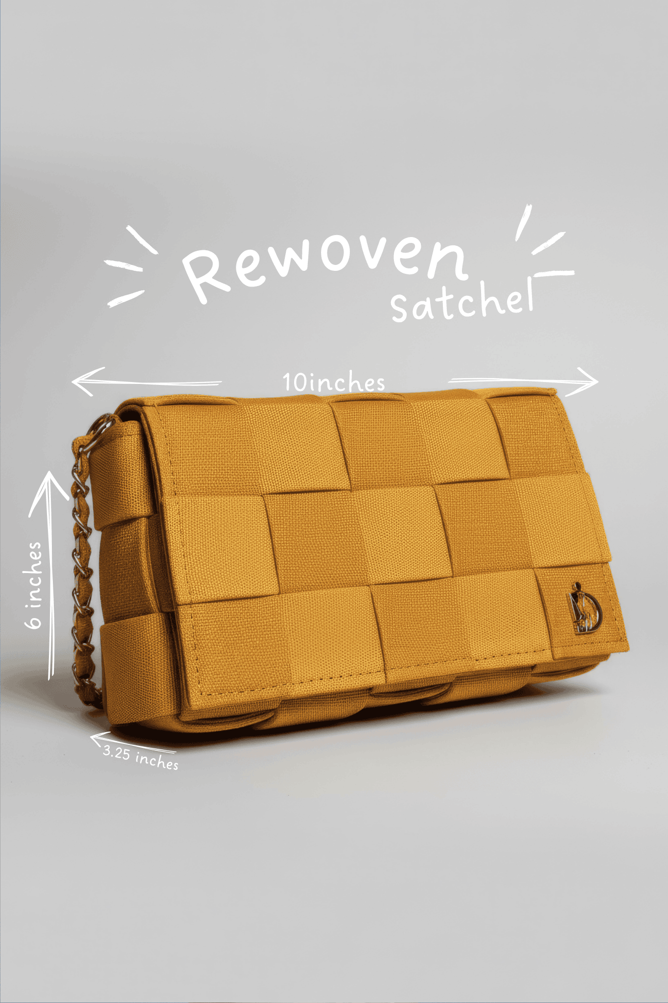 Rewoven Satchel - Mustard Gold