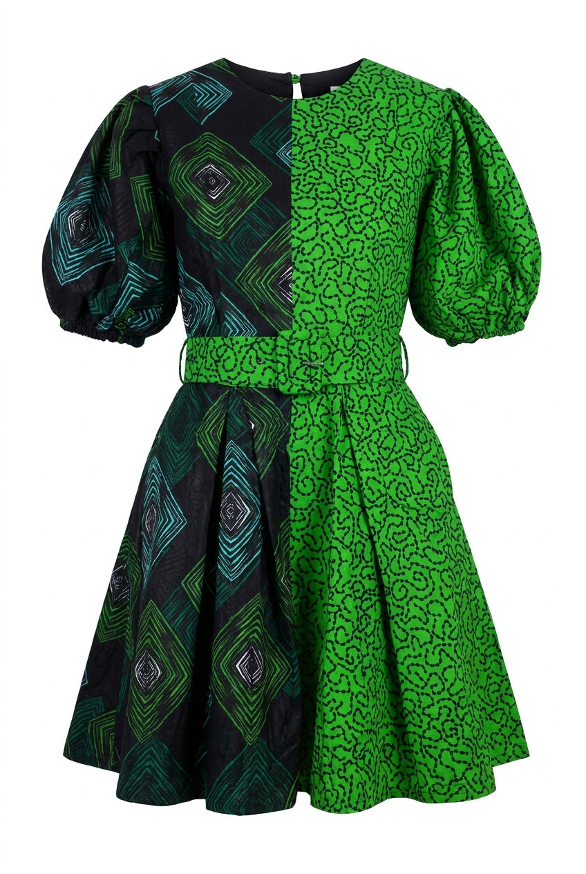 Muse Skater Dress - Emerald