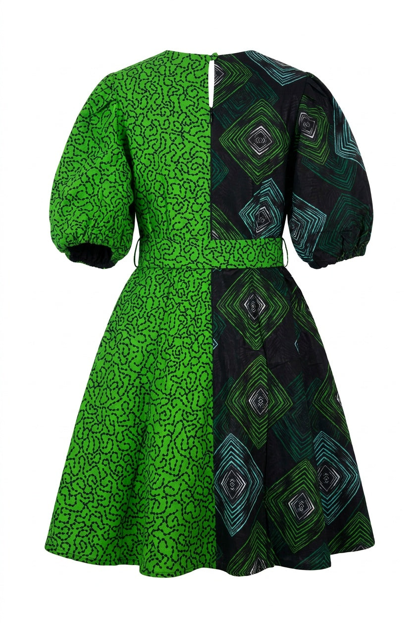 Muse Skater Dress - Emerald