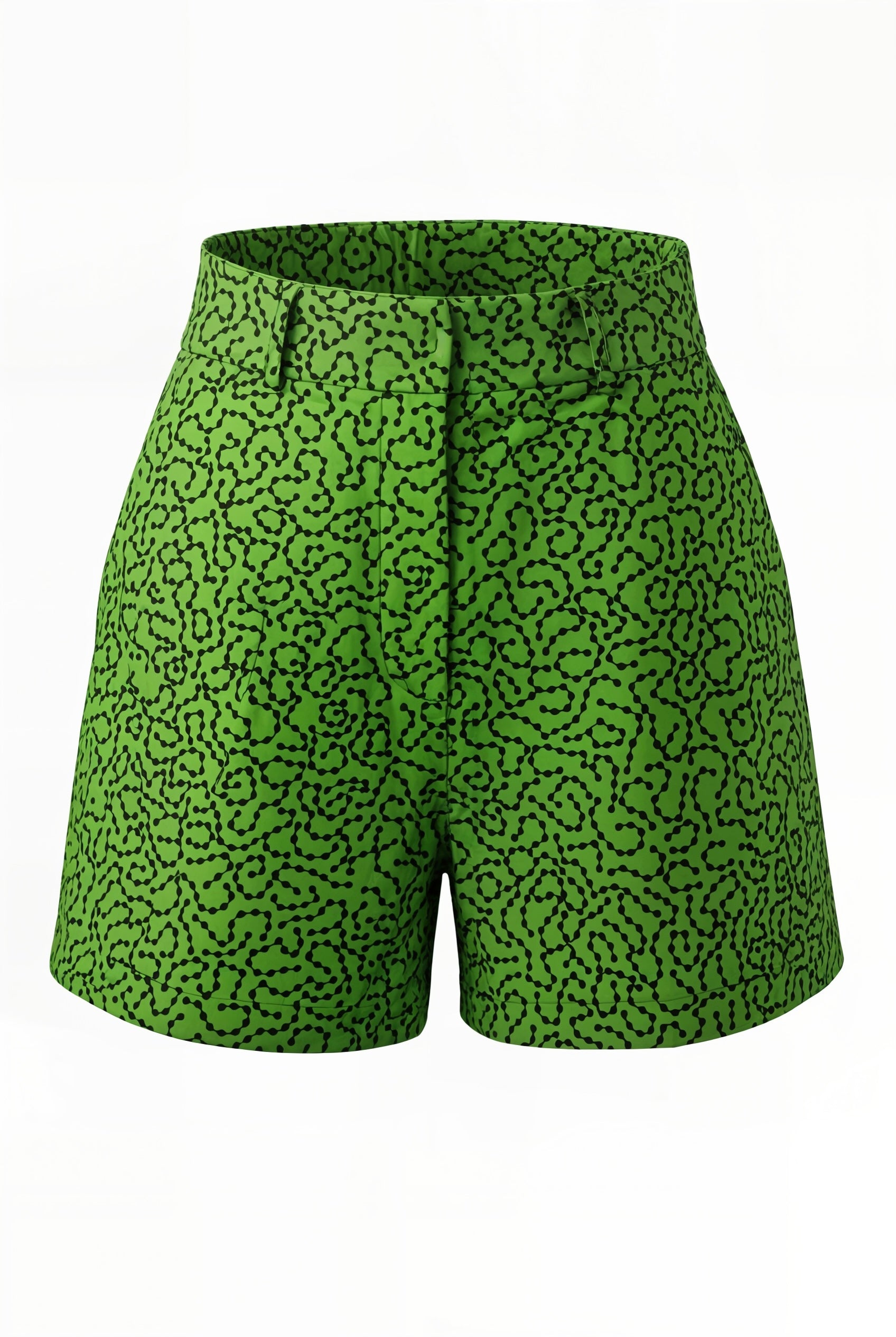 The Bold Beat Shorts - Green Print