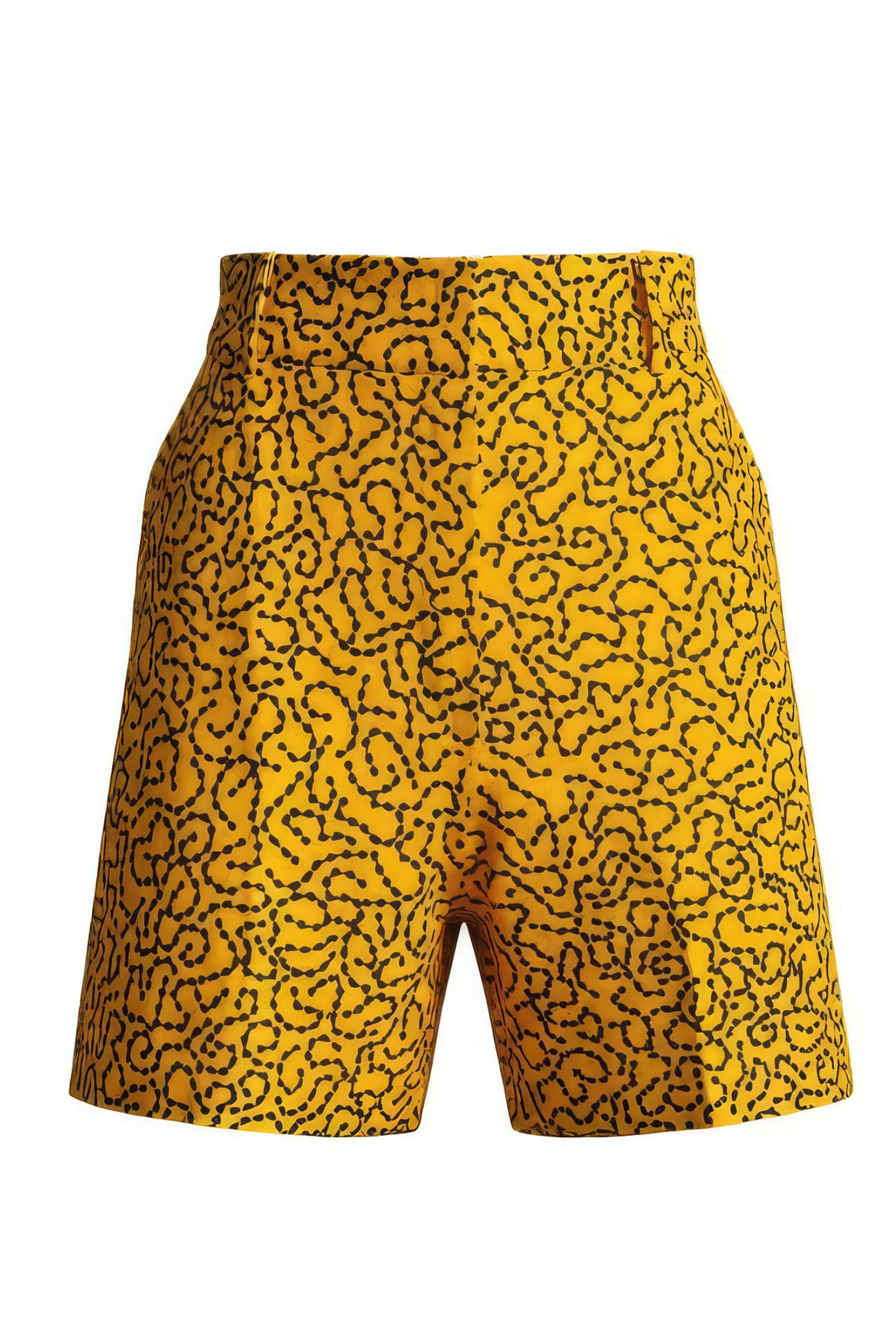 The Bold Beat Shorts - Yellow Print