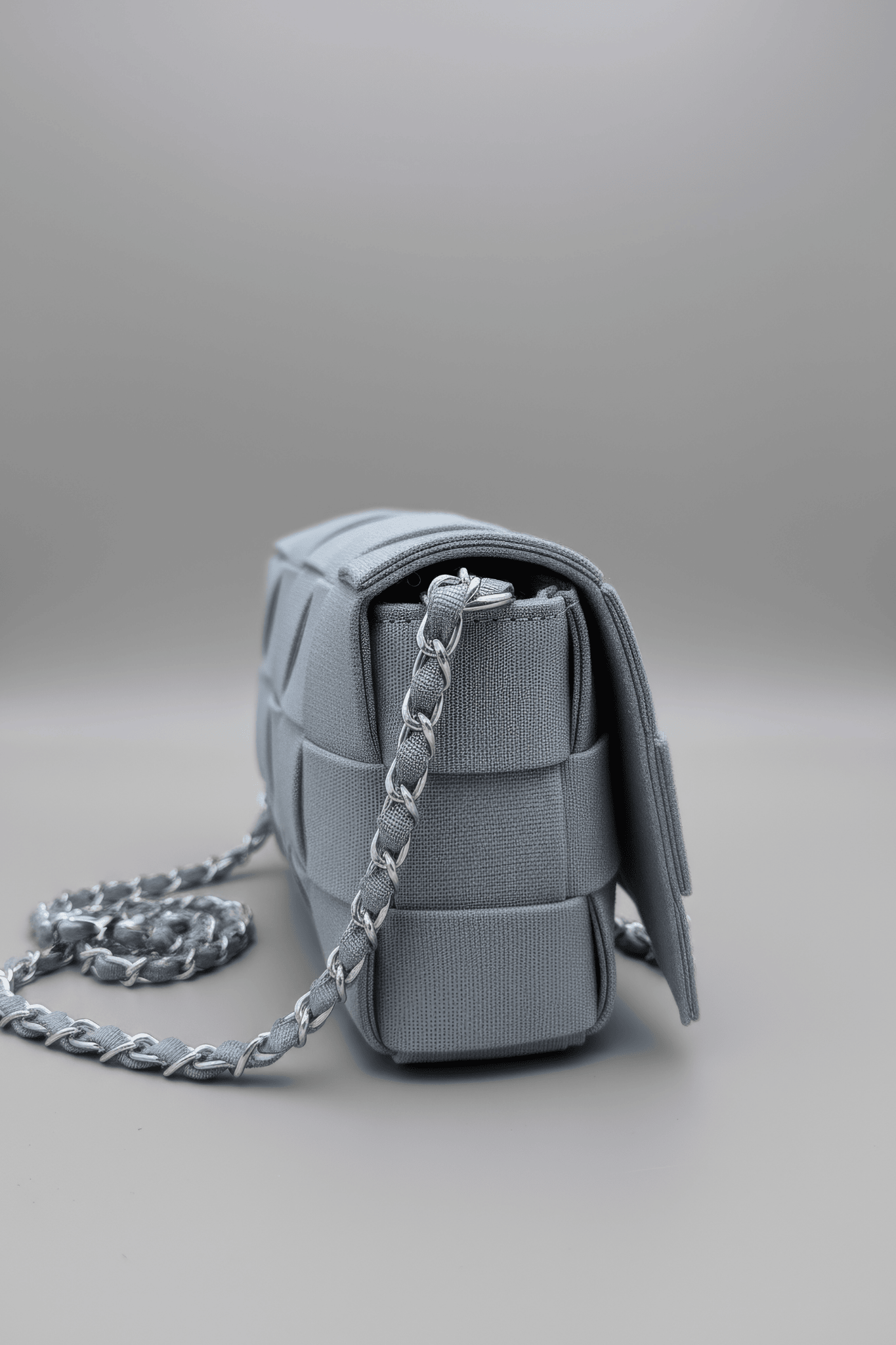 Rewoven Satchel - Dusty Silver