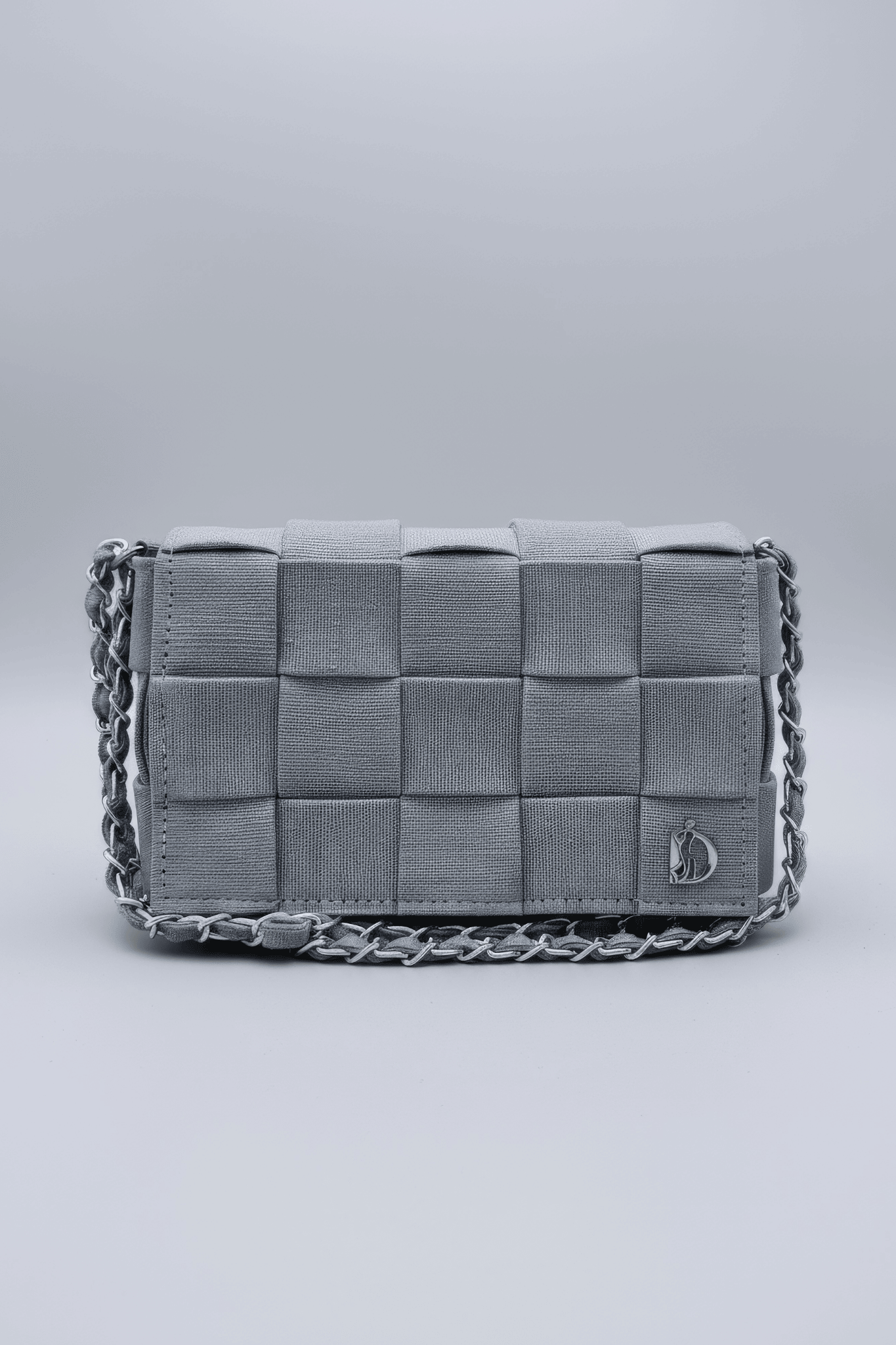 Rewoven Satchel - Dusty Silver