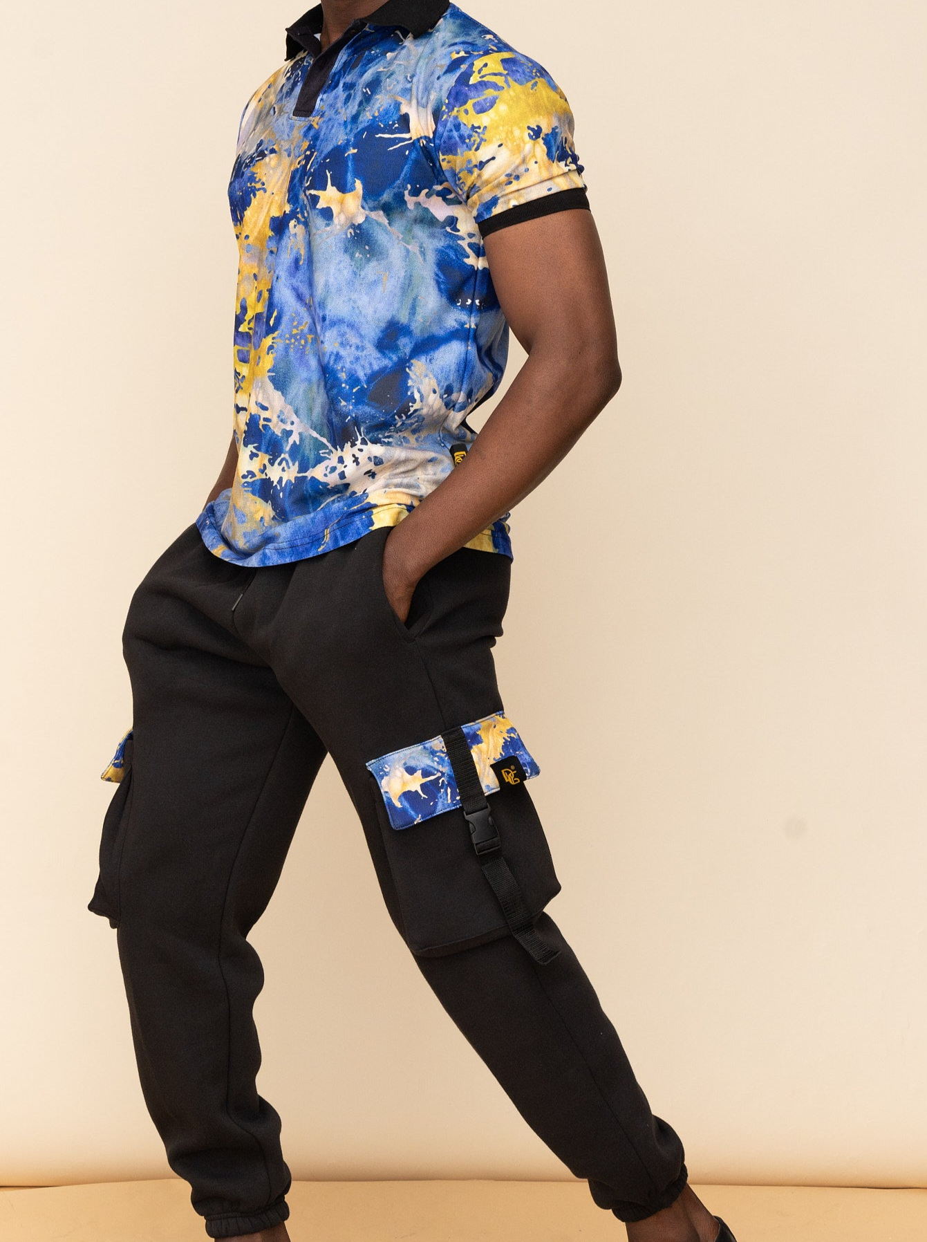 Adigun Tie & Dye Polo Shirt