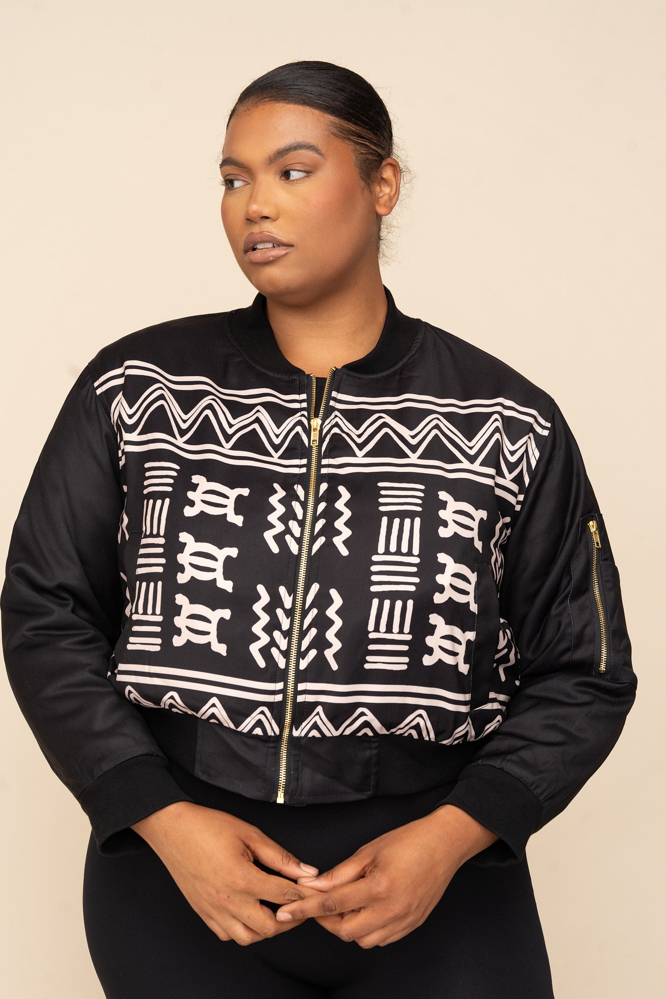 Oreke Zip Up Bomber Jacket