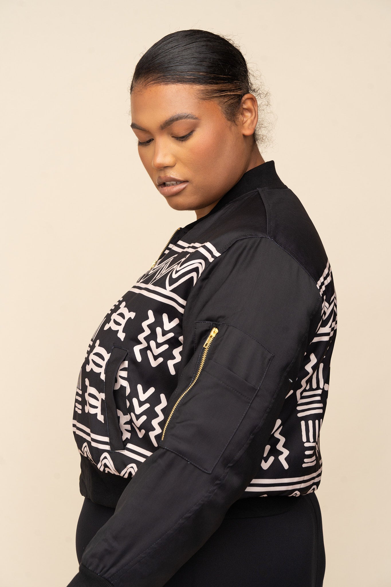 Oreke Zip Up Bomber Jacket