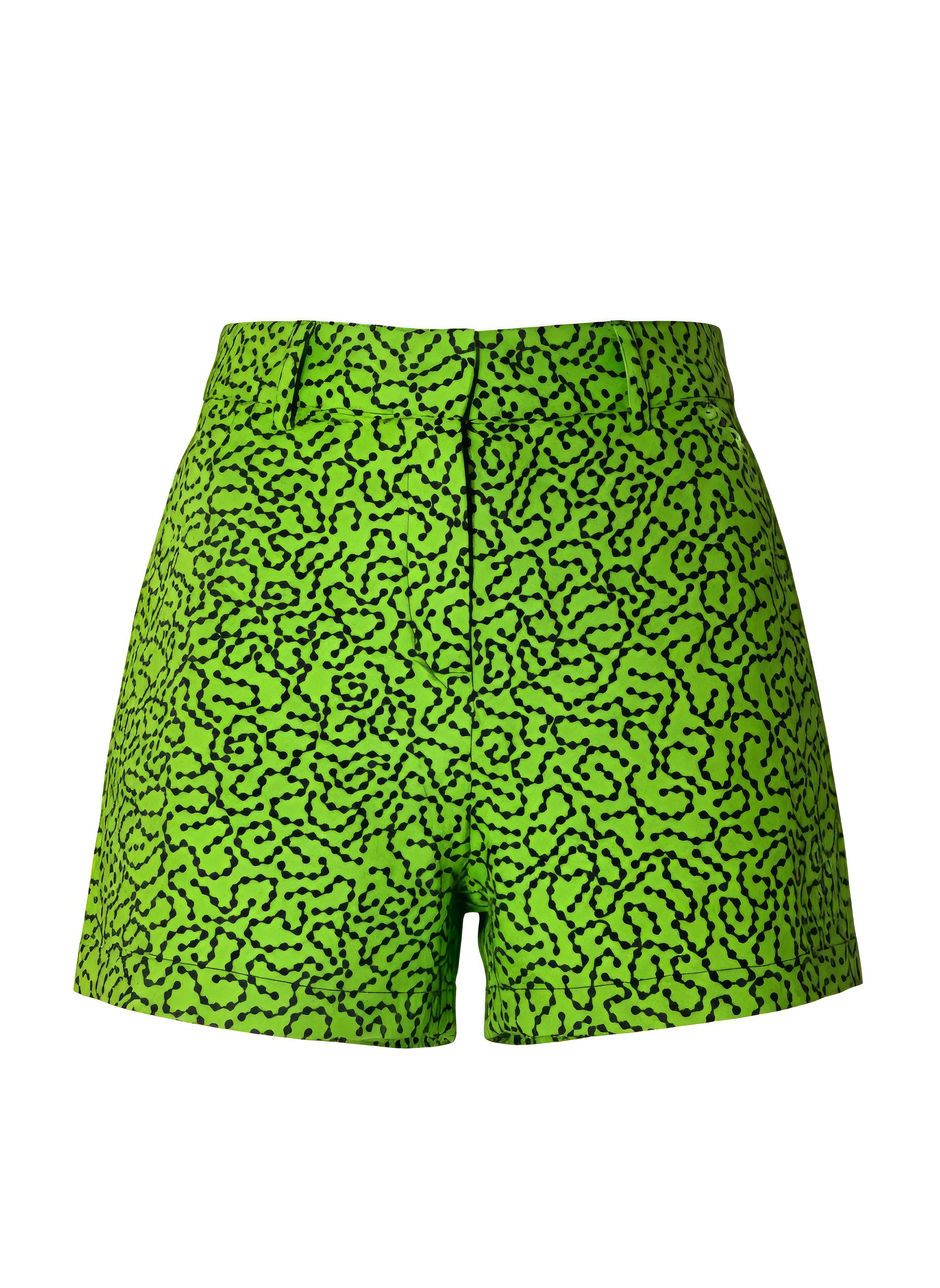 The Bold Beat Shorts - Green Print