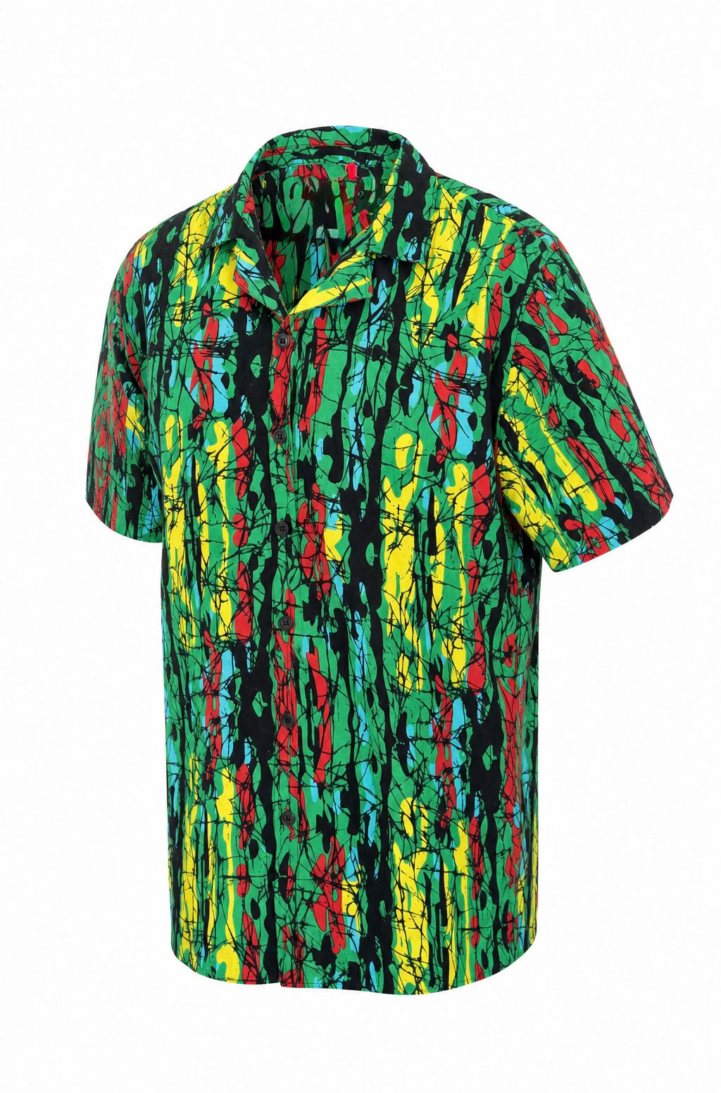 Mosaic Shirt - Emerald Multi