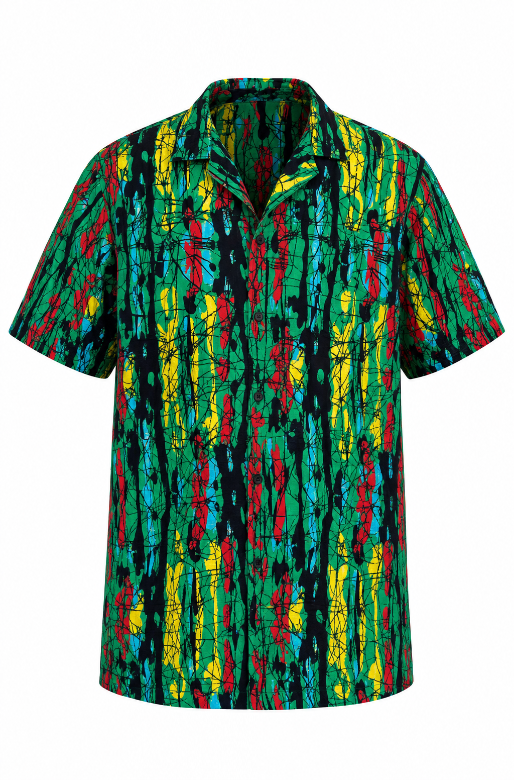 Mosaic Shirt - Emerald Multi
